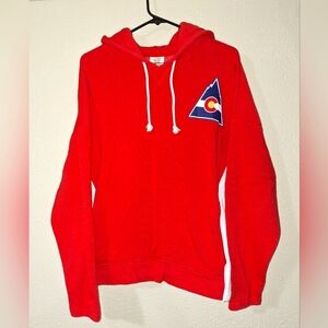 NHL Colorado Rookies Vintage Red Hoodie Size Medium